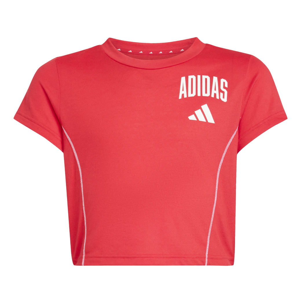 Adidas Blusa JW8658 INF COLEGIATTE Pure RubyWhite Poliester -2-
